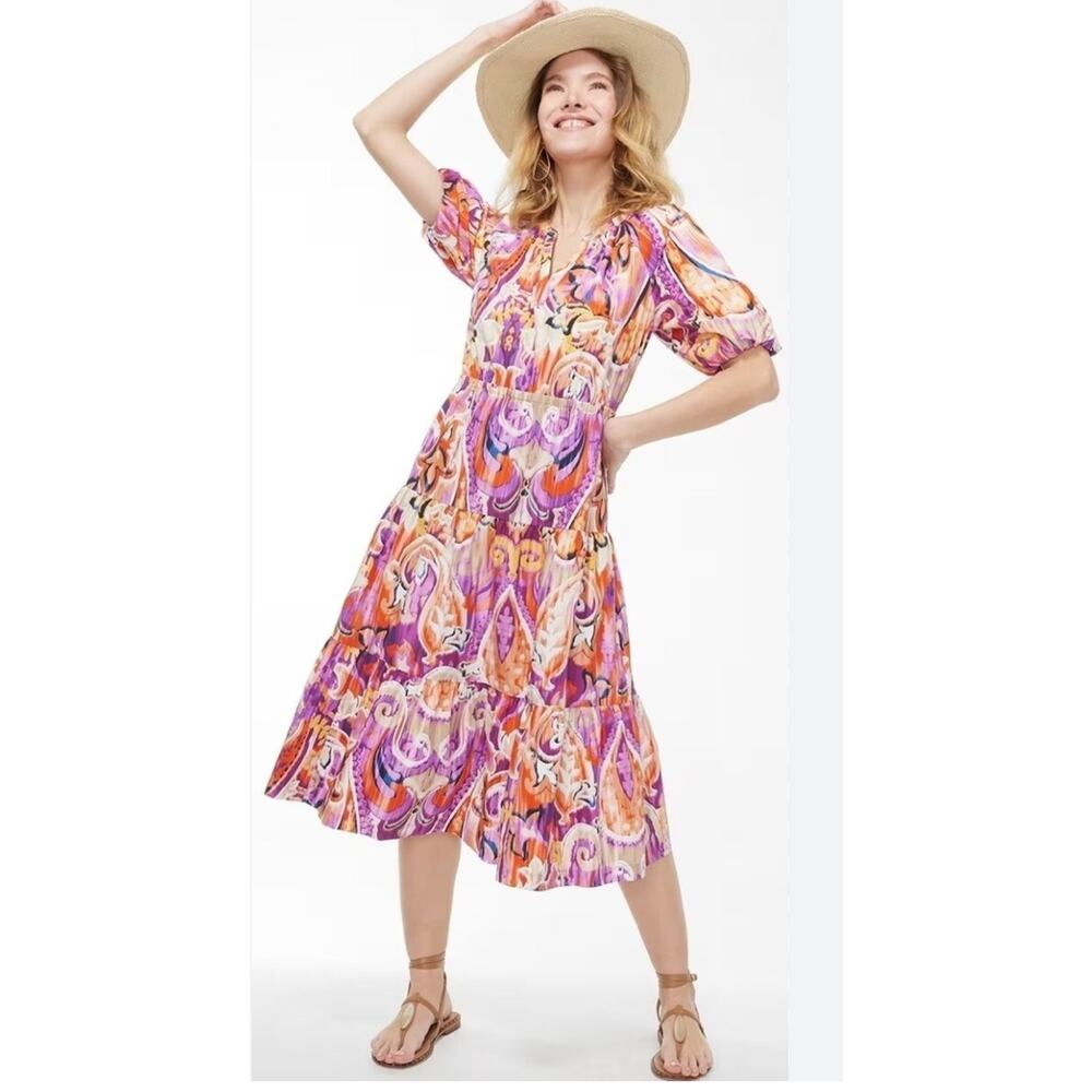 🎉Chico's 40th Anniversary Paisley Tiered
Dress Size:14